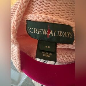 J Crew always rollneck sweater pink xs